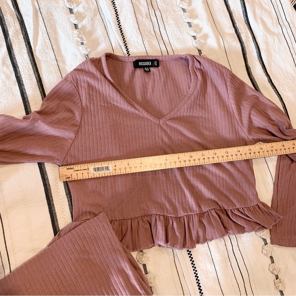 Missguided Ribbed Pajama Set - Picture 5 of 12